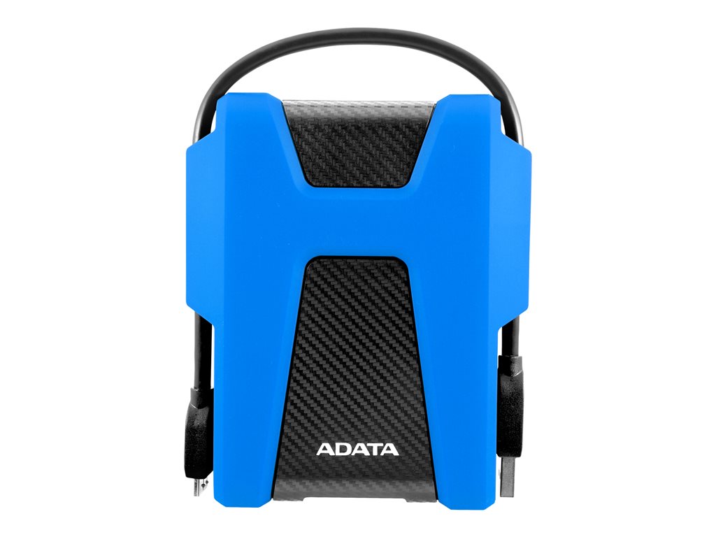 ADATA HD680 - Hard drive - encrypted - 2 TB - external (portable) - USB 3.1 - 256-bit AES - blue