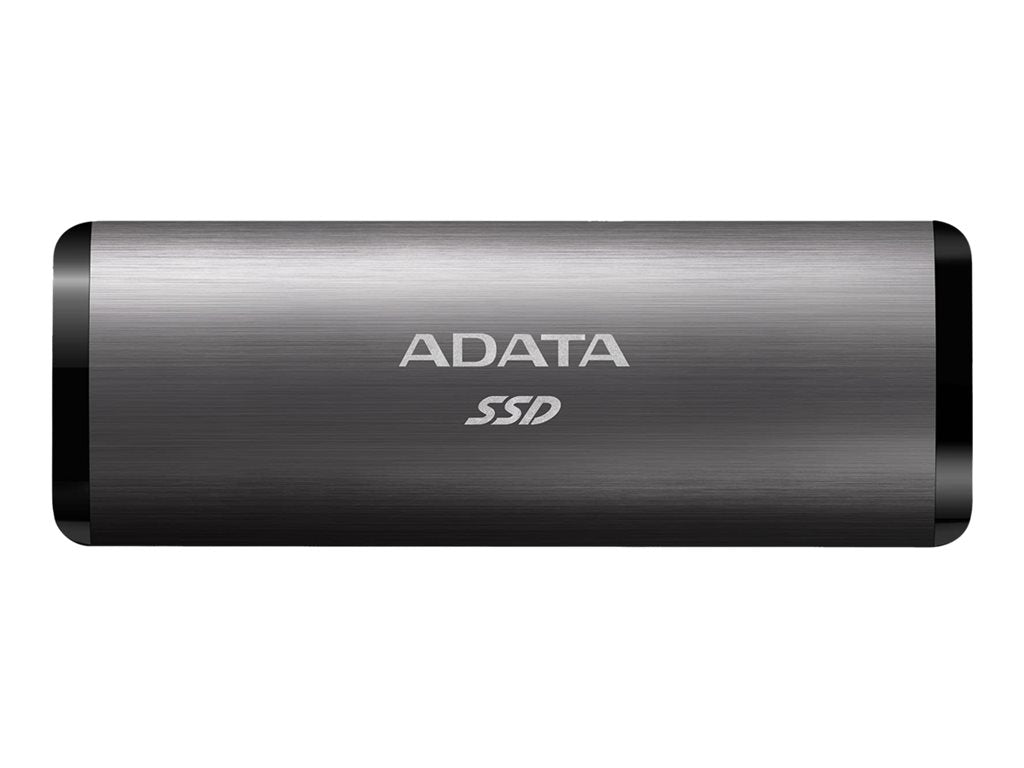 ADATA SE760 - SSD - 256 GB - external (portable) - USB 3.2 Gen 2 (USB-C connector) - titan gray
