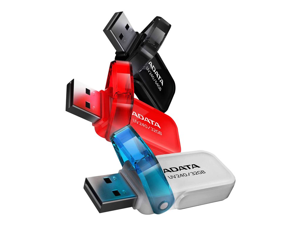 ADATA UV240 - USB flash drive - 32 GB - USB 2.0 - black