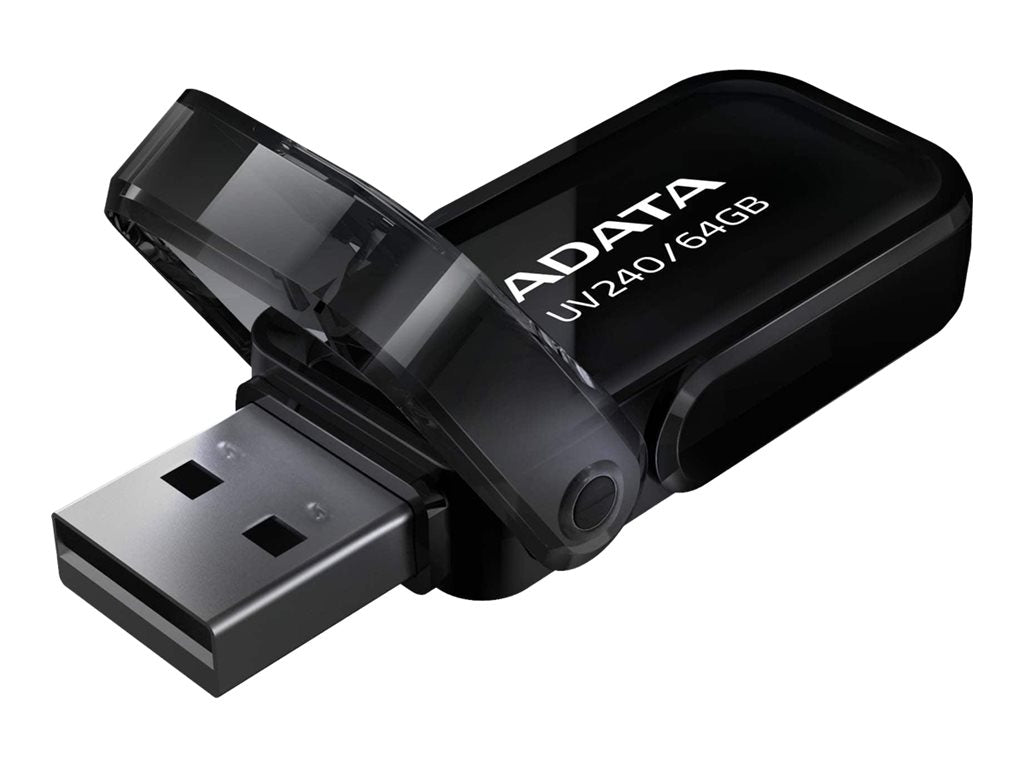ADATA UV240 - USB flash drive - 64 GB - USB 2.0 - black