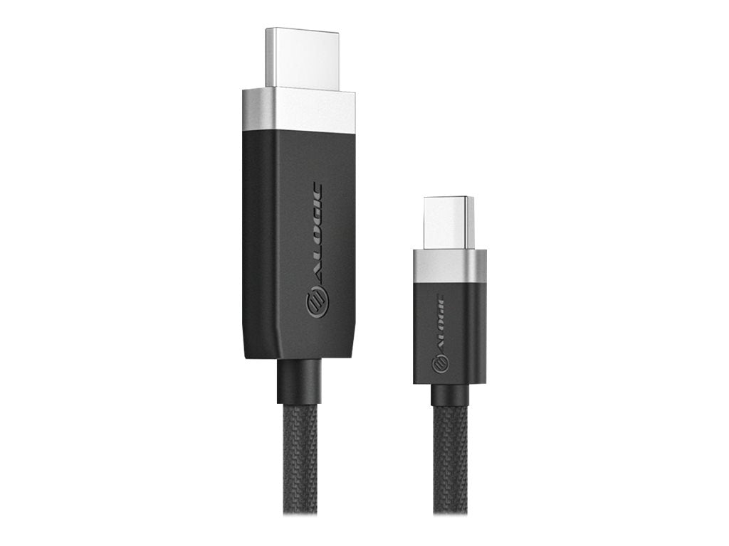 ALOGIC Fusion - Adapter cable - Mini DisplayPort male to HDMI male - 6.6 ft - space gray - active, 4K60Hz (3840 x 2160)