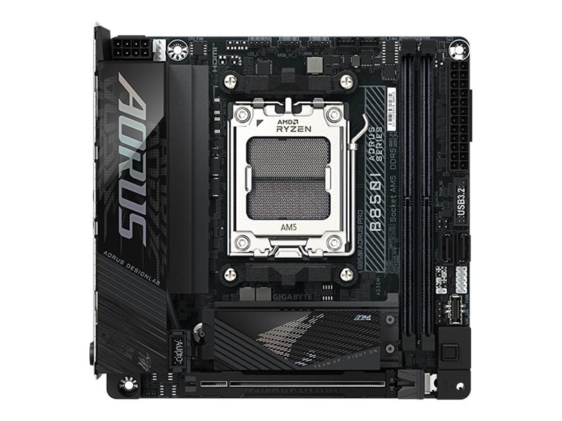 AORUS B850I PRO - Motherboard - mini ITX - Socket AM5 - AMD B850 Chipset - USB-C 3.2 Gen2, USB 3.2 Gen 1, USB 3.2 Gen 2