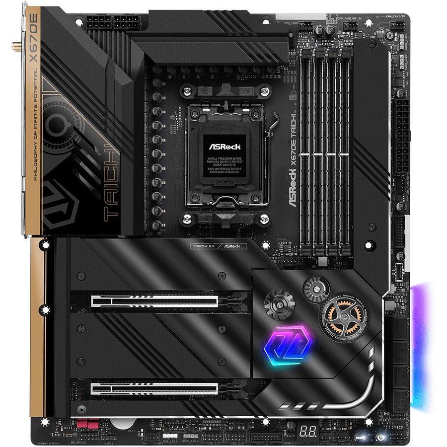 ASRock X670E TAICHI Gaming Desktop Motherboard - AMD X670 Chipset - Socket AM5 - Extended ATX