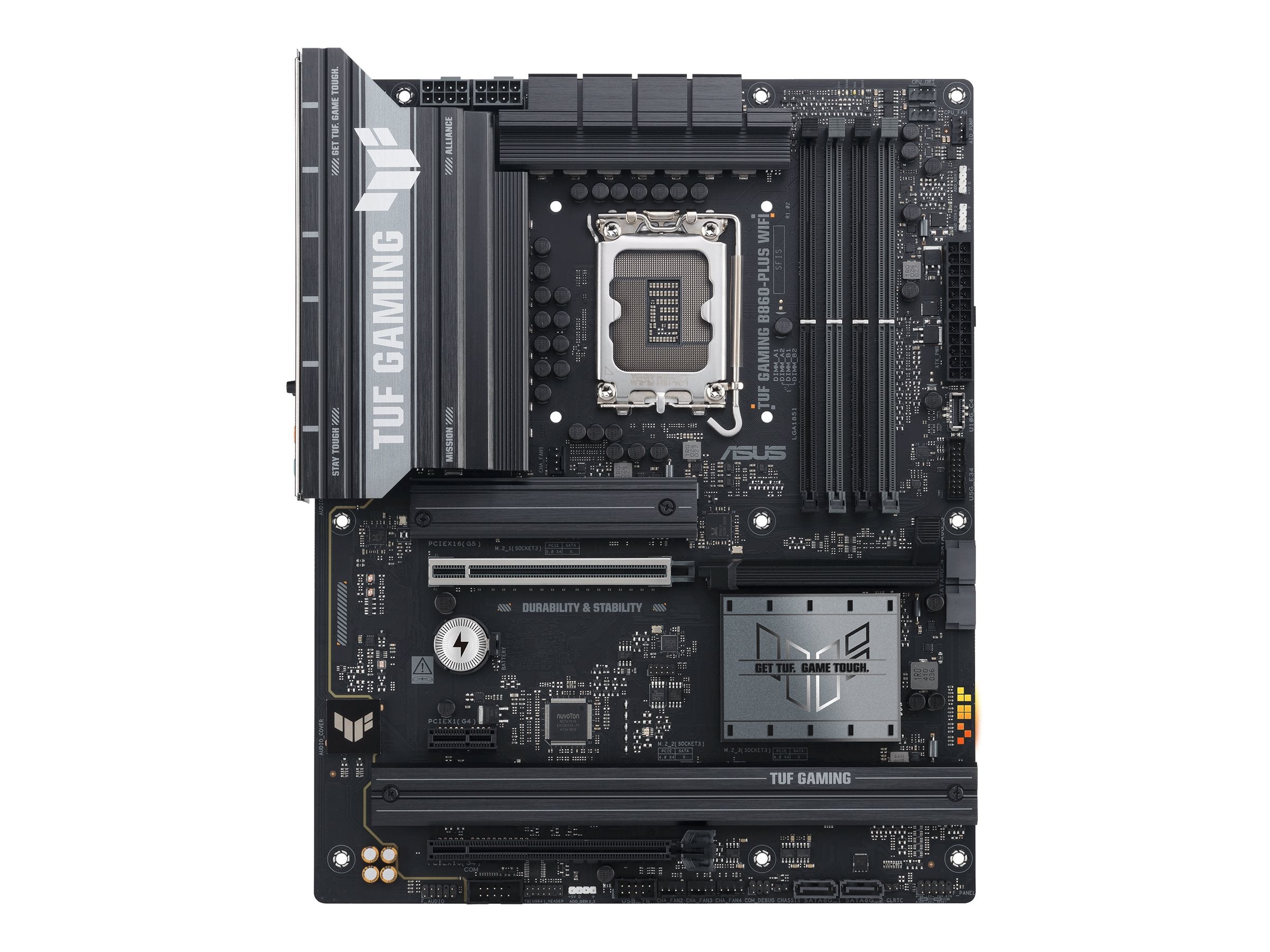 ASUS TUF GAMING B860-PLUS WIFI - Motherboard - ATX - LGA1851 Socket - B860 Chipset - USB-C 3.2 Gen 2x2, USB 3.2 Gen 2,