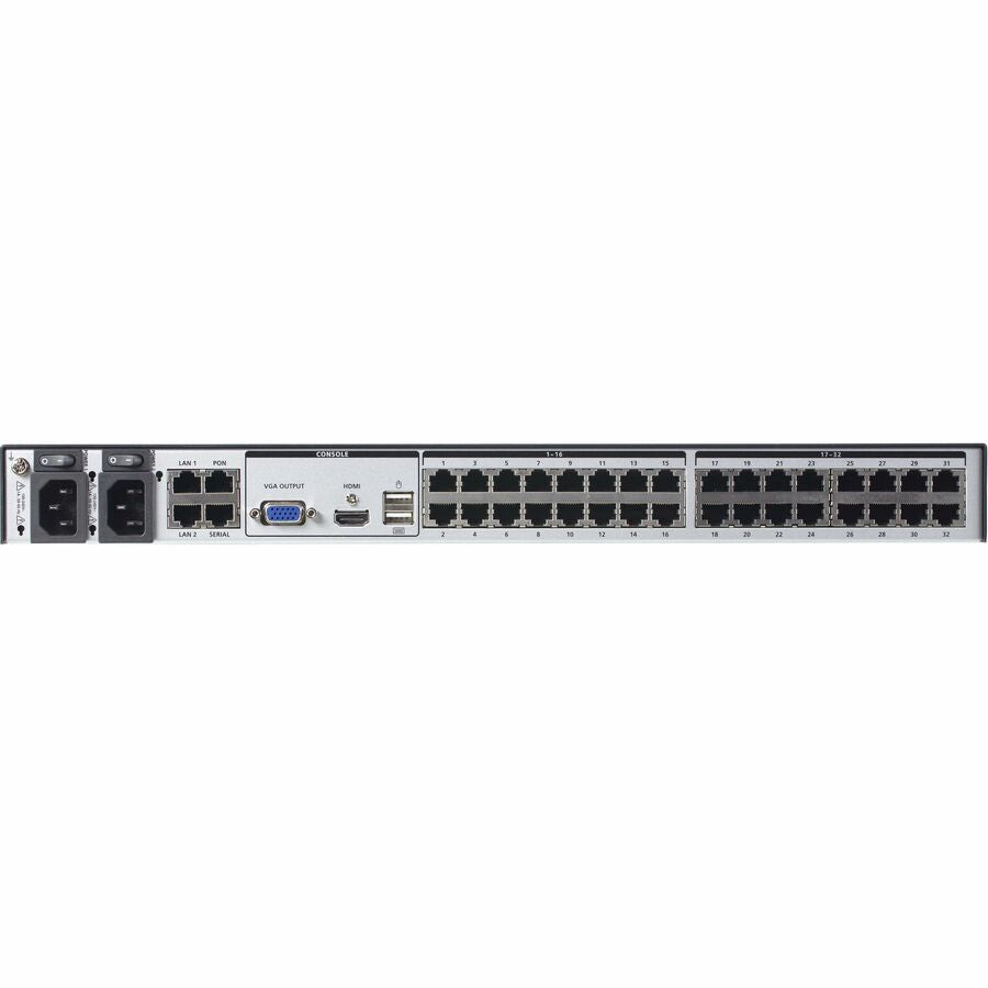ATEN 1-Local/8-Remote Shared Access 32-Port Multi-Interface Cat 5 KVM over IP Switch - 32