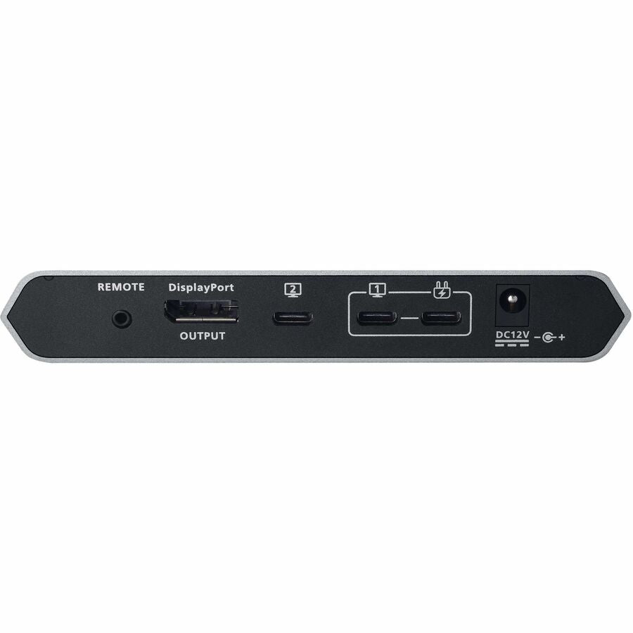 ATEN 2-Port 4K DisplayPort USB-C KVM Dock Switch with Power Pass-through - 2 Computer(s)