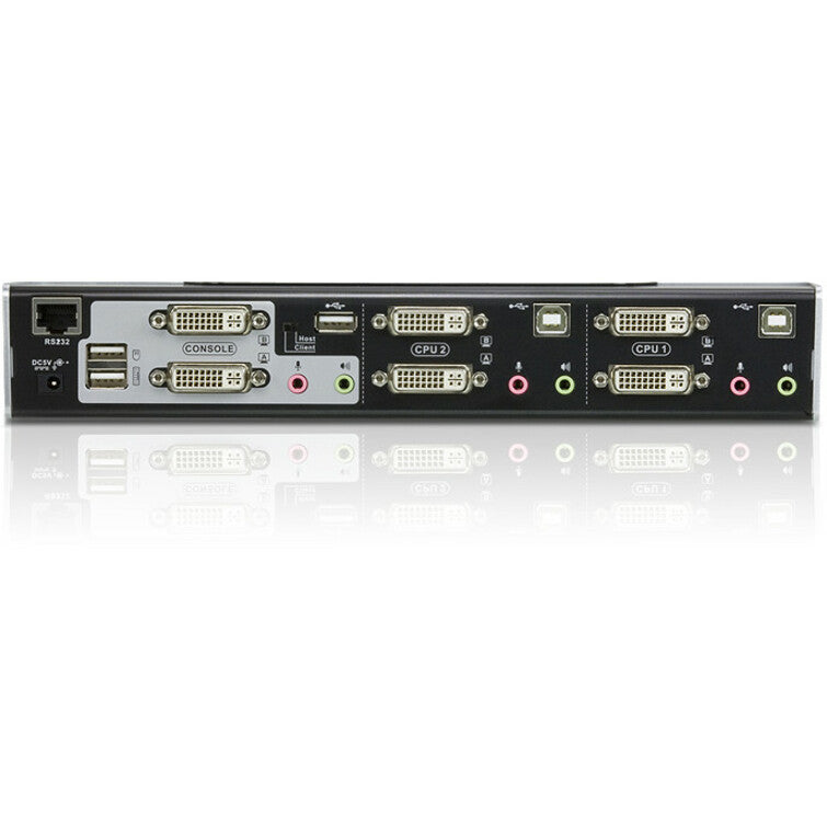 ATEN 2-Port USB DVI Dual View KVMP Switch-TAA Compliant - 2 Computer(s) - 1 Local User(s)