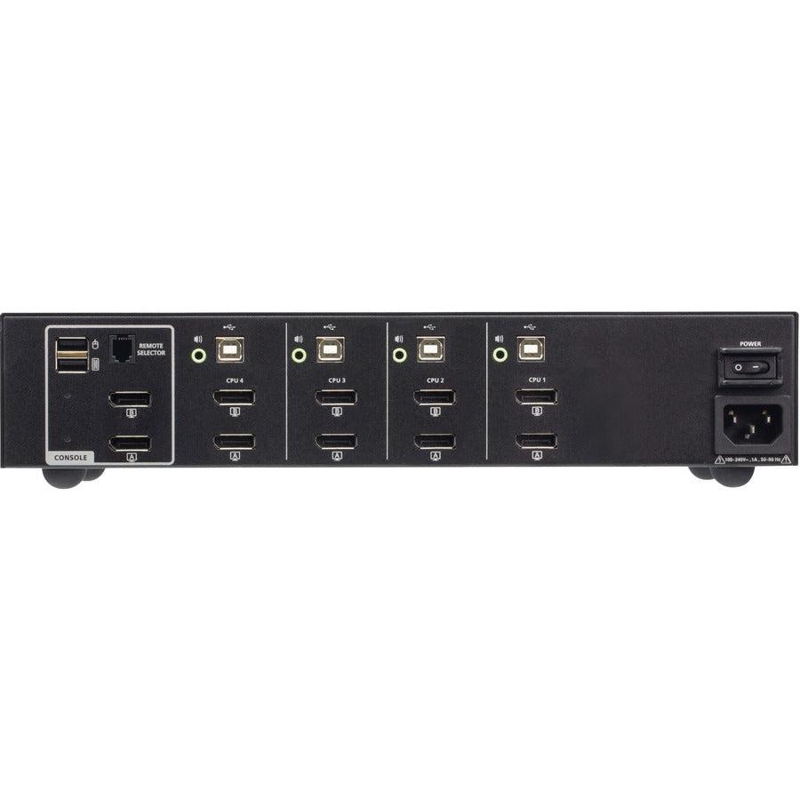 ATEN 4-Port USB DisplayPort Dual Display Secure KVM Switch (PSD PP v4.0 Compliant)