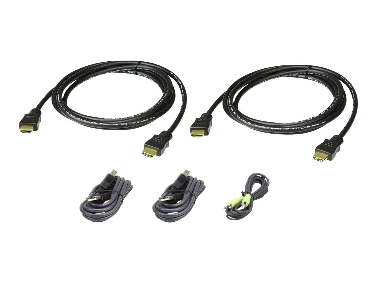 ATEN - Keyboard / video / mouse (KVM) cable kit - TAA Compliant - for ATEN CS1142H4C, CS1144H4C 2L7D02UHX5