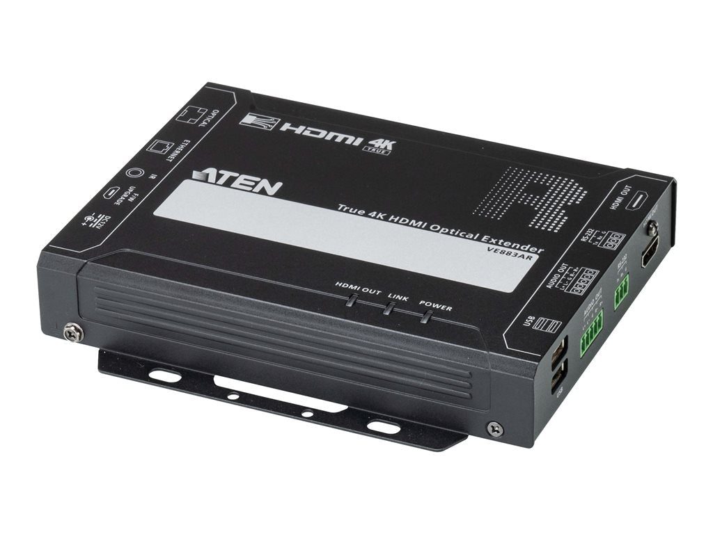 ATEN VE883AR - Video/audio/infrared/serial/network extender - receiver - HDMI, RS-232 - up to 6.2 miles - 1310 nm VE883ARK2