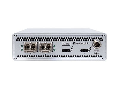 ATTO ThunderLink NS 3252 - Network adapter - Thunderbolt 3 - 25 Gigabit SFP28 x 2 - TAA Compliant