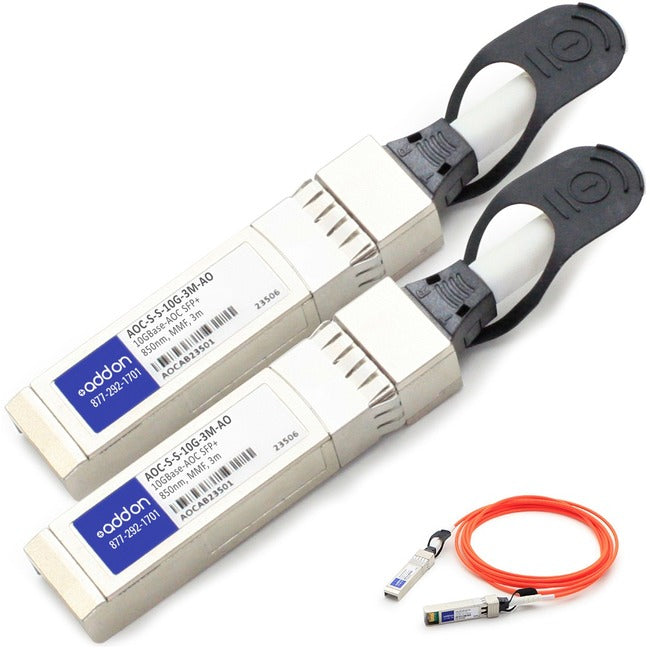 Accortec AOC-S-S-10G-3M-AO Fiber Optic Network Cable AOCSS-10G-3M-ACC