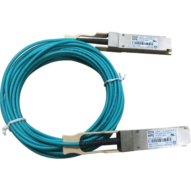 Accortec X2A0 40G QSFP+ to QSFP+ 7m Active Optical Cable JL287A-ACC