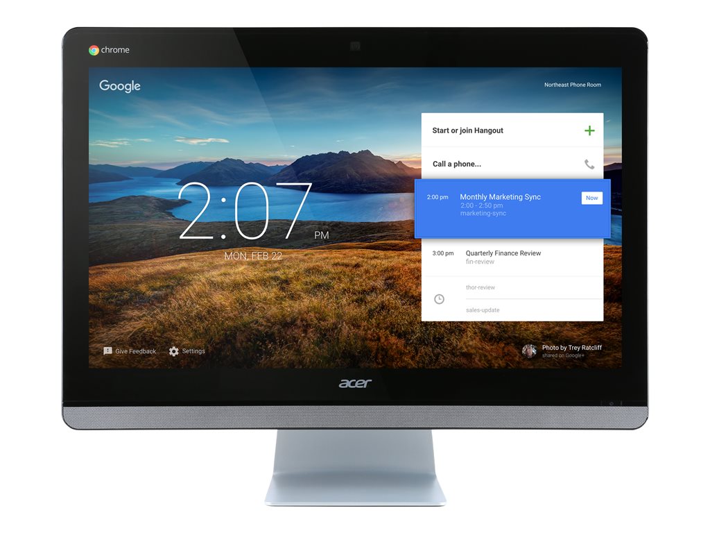 Acer Chromebase CA24I - All-in-one - 1 x Celeron 3215U / 1.7 GHz - RAM 4 GB - SSD 16 GB - HD Graphics - GigE - WLAN: