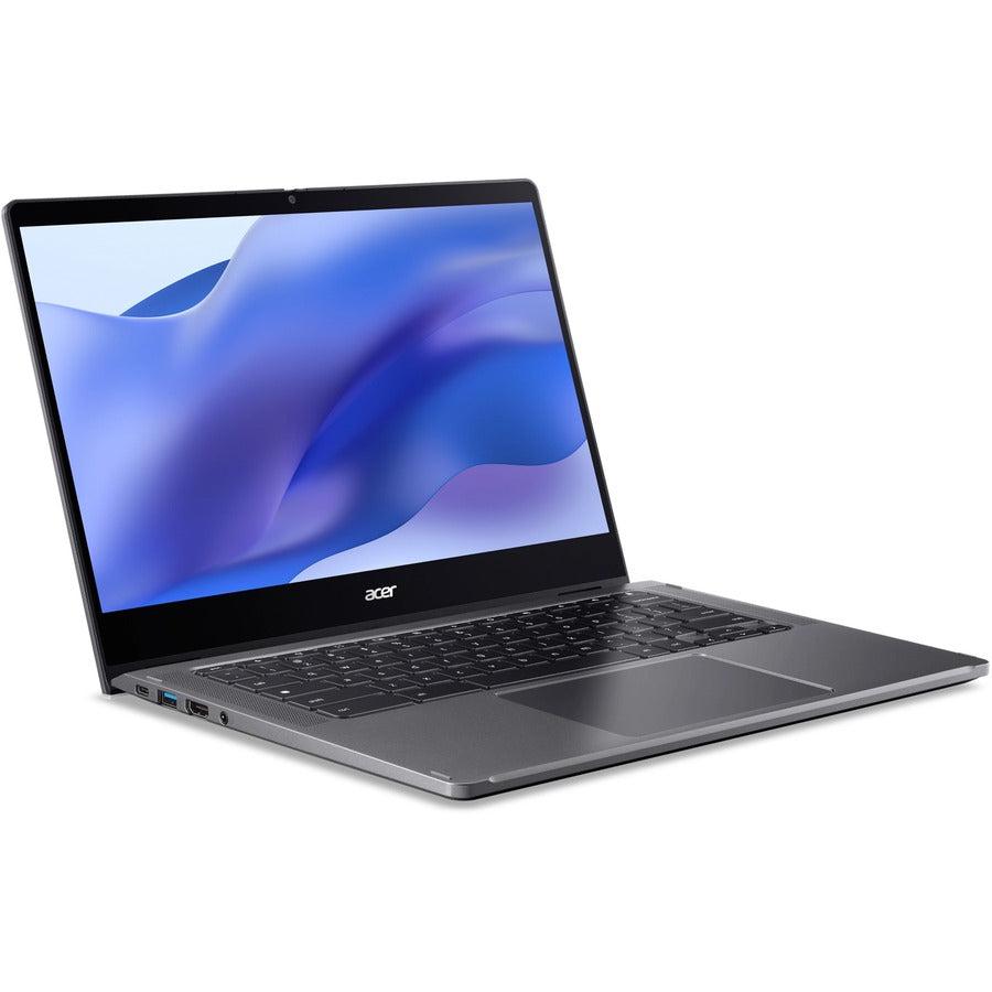 Acer Chromebook Enterprise Spin 514 CP514-3WH CP514-3WH-R8C7 14" Touchscreen Convertible 2 in 1 Chromebook - Full HD - 1920 x 1080 - AMD Ryzen 7 5825C Octa-core (8 Core) 2 GHz - 16 GB Total RAM - 256 GB SSD - Steel Gray
