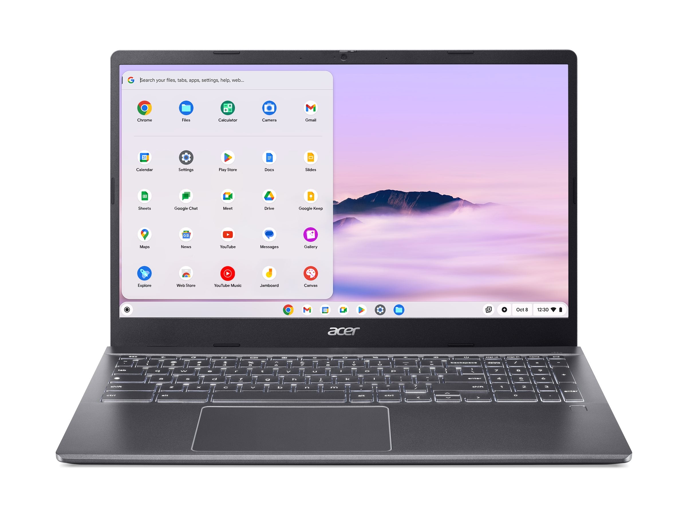 Acer Chromebook Plus 515 CBE595-2T - Intel Core 5 - 120U / up to 5 GHz - Chrome OS - Intel Graphics - 8 GB RAM - 256 GB SSD NVMe NX.KW4AA.004