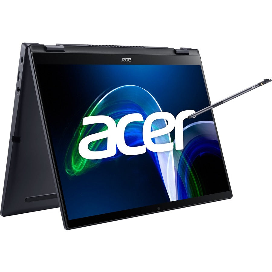 Acer TravelMate Spin P6 P614RN-52 TMP614RN-52-77DL 14 Touchscreen Convertible 2 in 1 Notebook - WUXGA - Intel Core i7 11th Gen i7-1165G7 - 16 GB - 512 GB SSD - English Keyboard - Galaxy Black" NX.VT1AA.004