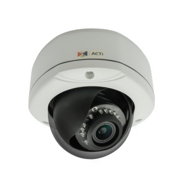 Acti D82 3Mp Full Hd Outdoor Ir Network Vandal Dome, 2.8-12Mm