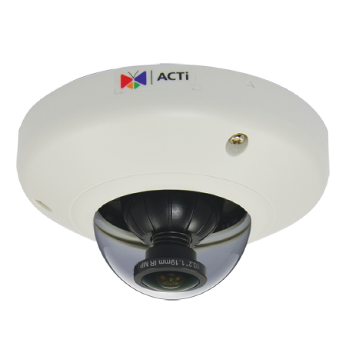 Acti E96 5Mp 360-Degree Ip Fisheye Vandal Dome, 1.19Mm