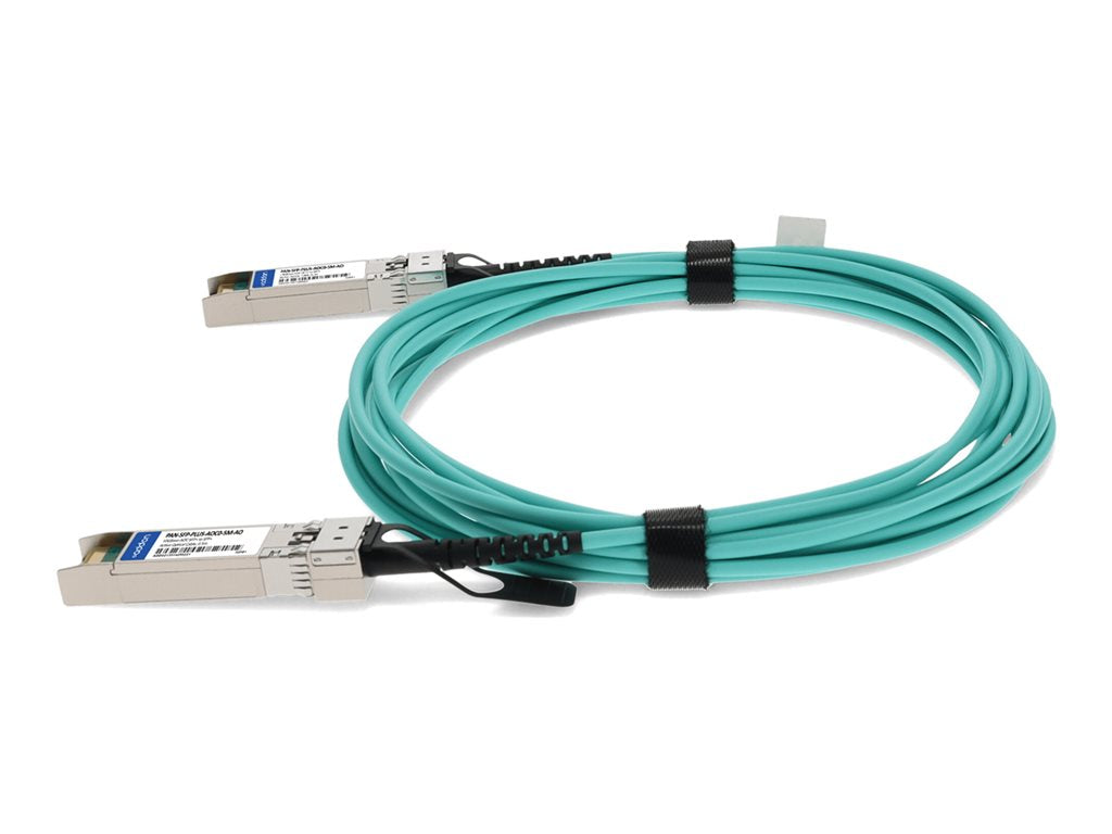 AddOn - 10GBase-AOC direct attach cable - TAA Compliant - SFP+ to SFP+ - 0.5 m - fiber optic - active PAN-SFP-PLUS-AOC0-5M-AO