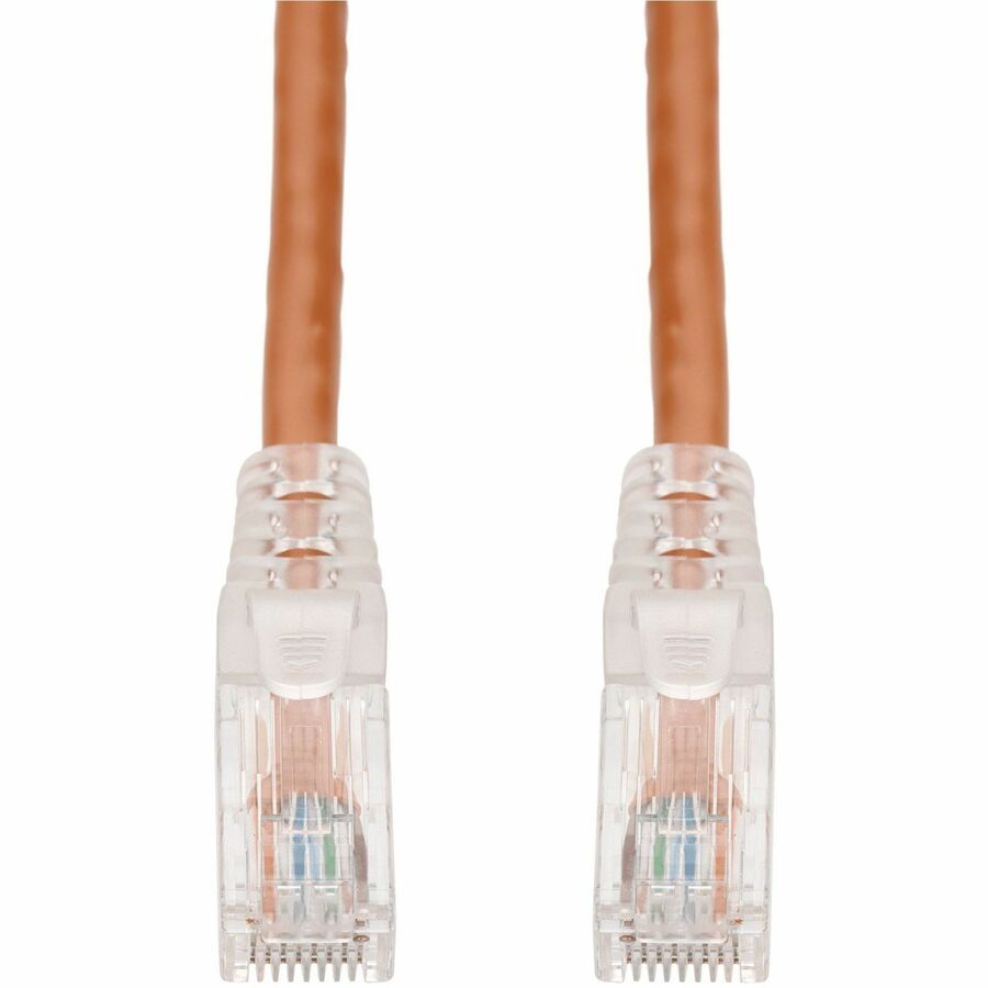 AddOn 10ft Orange CAT 6 PVC Ethernet Cable Snagless Easy Clear Boot TAA RJ-45 M/M ADD-10FCAT6-OE-TAA