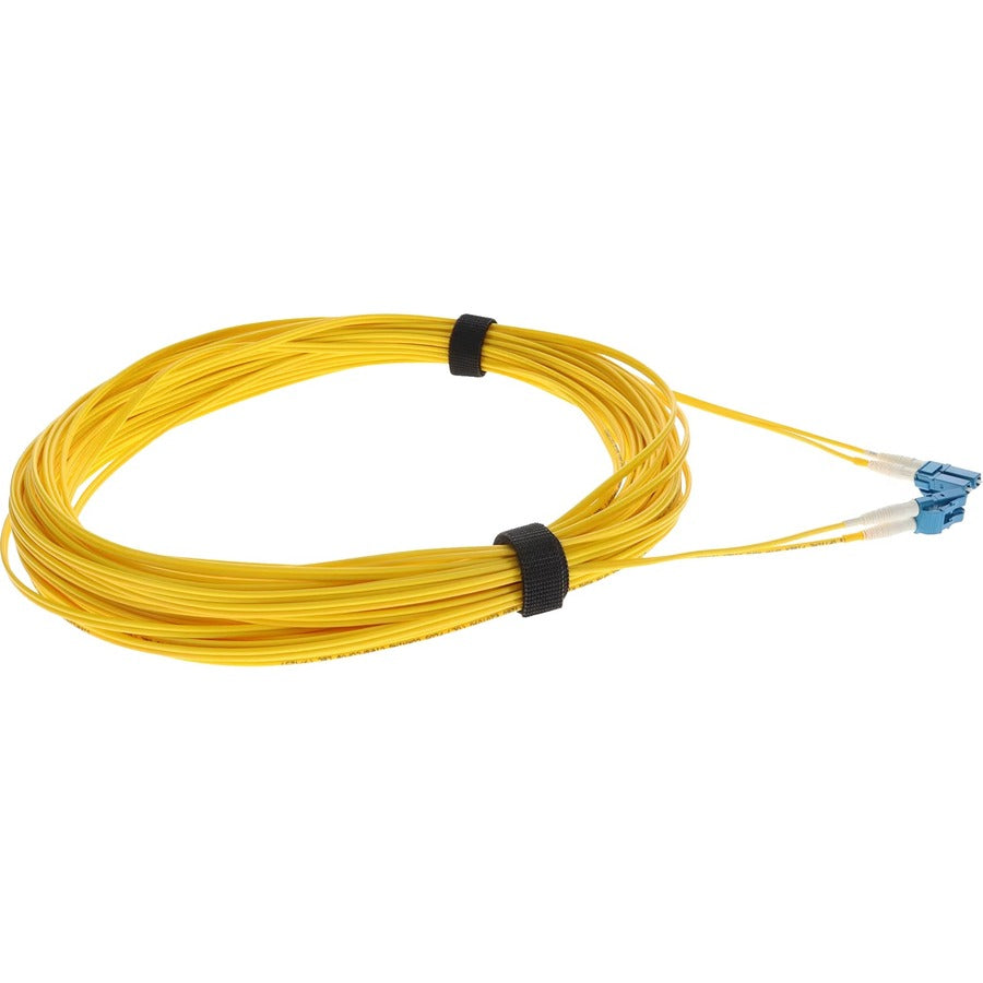 AddOn 13m LC (Male) to LC (Male) Straight Yellow OS2 Duplex OFNR (Riser-Rated) Fiber Patch Cable ADD-LC-LC-13M9SMF