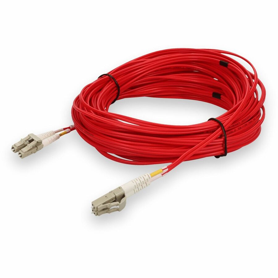 AddOn 15m LC (Male) to LC (Male) Red OM4 OFNR (Riser-Rated) TAA Compliant Patch Cable ADD-LC-LC-15M5OM4-RD-TAA