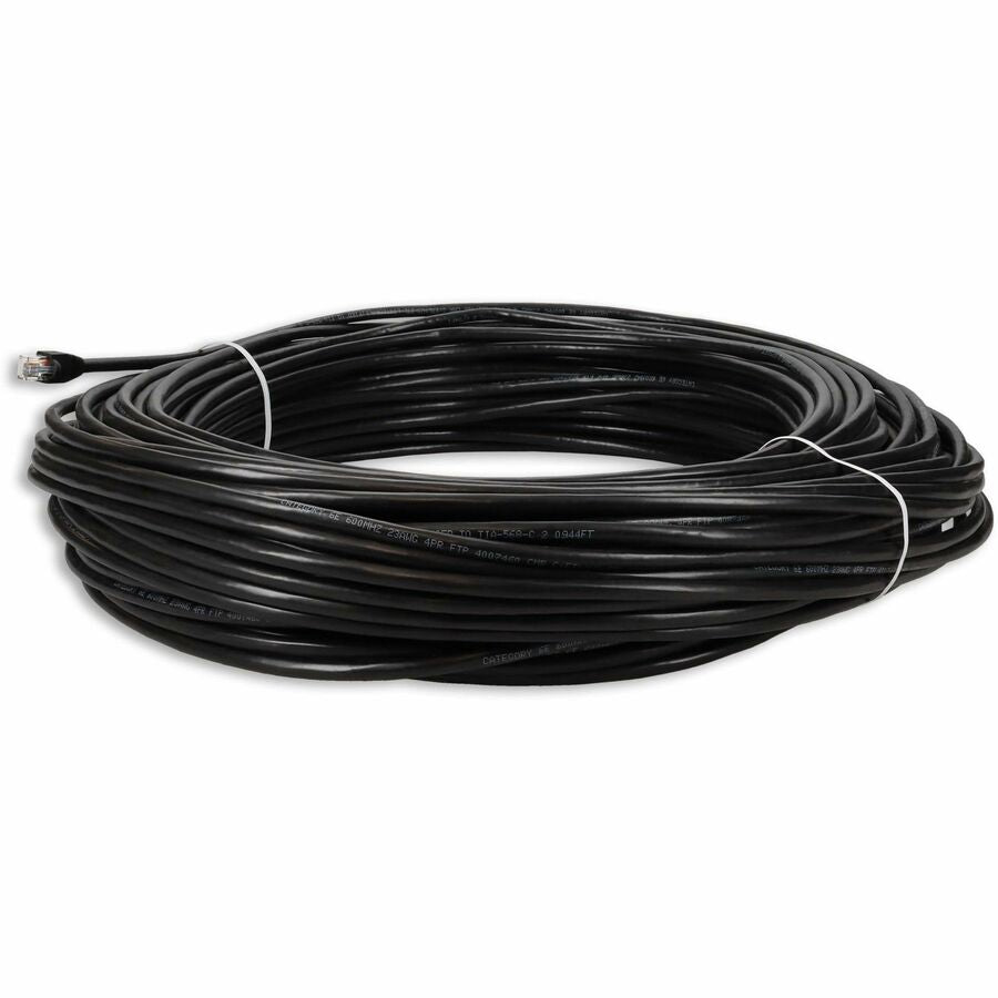 AddOn 165ft RJ-45 (Male) to RJ-45 (Male) Black CAT6 UTP PVC Outdoor Copper Patch Cable ADD-165FCAT6O-BK