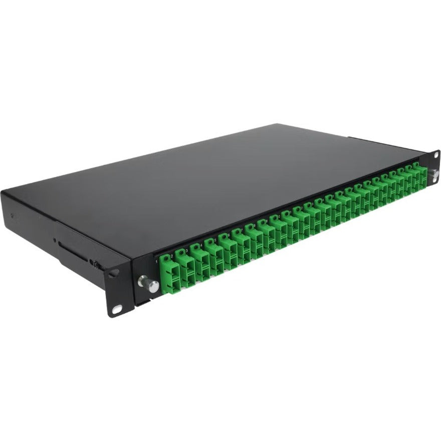AddOn 19-inch Rack Mount 1U Patch Panel with 24 APC SC Duplex, Single-Mode OS2 ADD-1U24ASCDS2