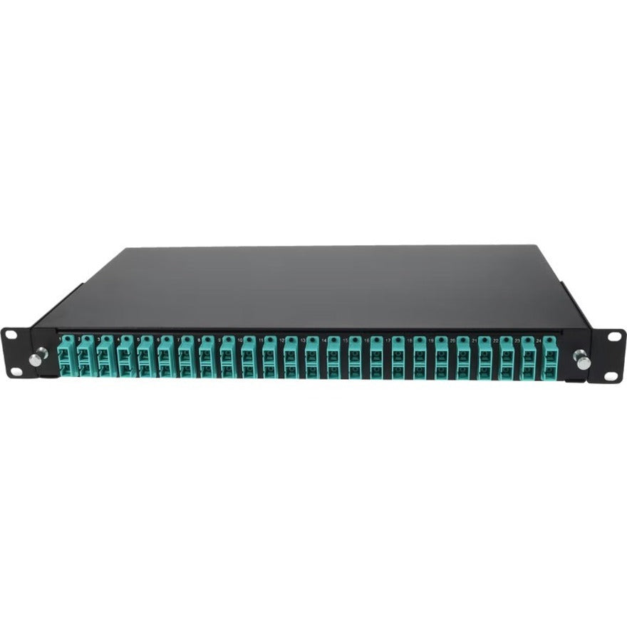 AddOn 19-inch Rack Mount 1U Patch Panel with 24 SC Duplex, Multi-Mode OM4 ADD-1U24SCDM4