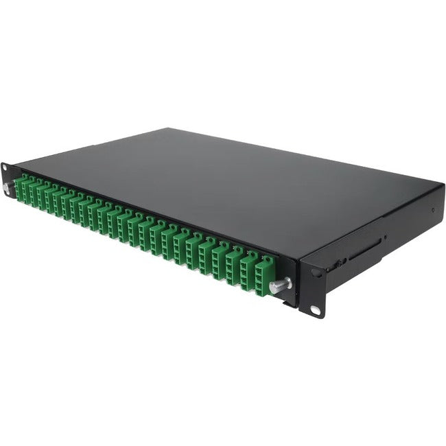 AddOn 19-inch Rack Mount 1U Patch Panel with 48 APC LC Duplex, Single-Mode OS2 ADD-1U48ALCDS2