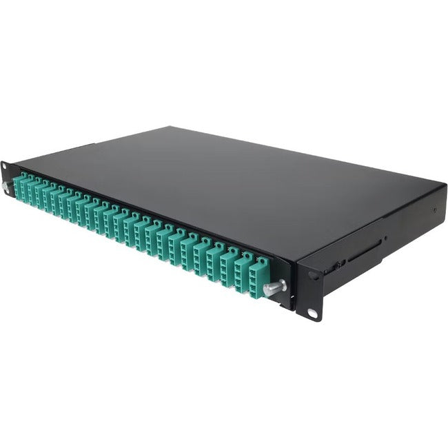 AddOn 19-inch Rack Mount 1U Patch Panel with 48 LC Duplex, Multi-Mode OM4 ADD-1U48LCDM4