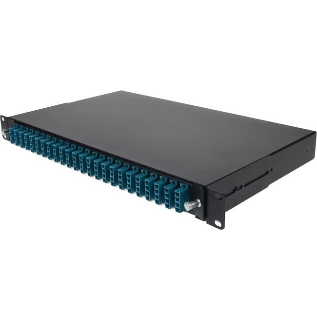 AddOn 19-inch Rack Mount 1U Patch Panel with 48 UPC LC Duplex, Single-Mode OS2 ADD-1U48LCDS2