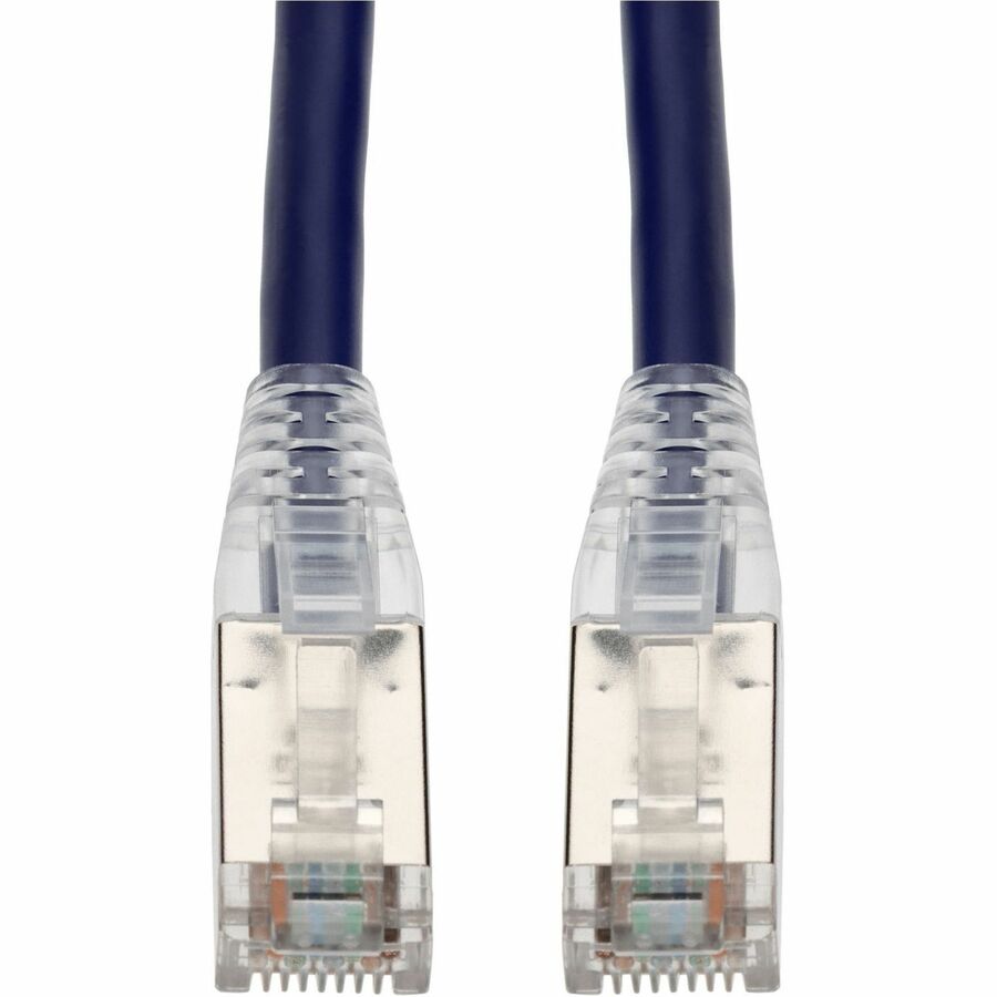 AddOn 2ft Purple CAT 6 Shielded PVC Ethernet Cable Snagless Easy Clear Boot TAA RJ-45 M/M ADD-2FCAT6S-PE-TAA