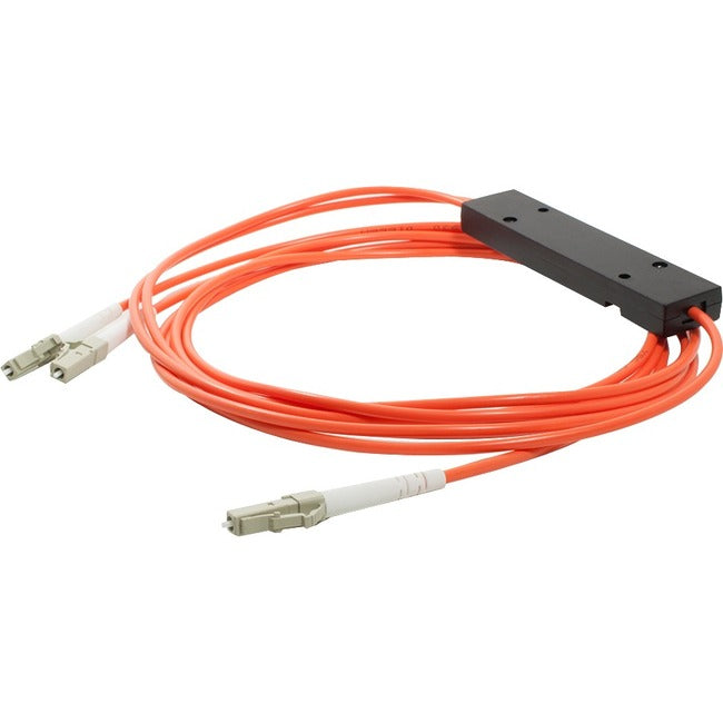 AddOn 3m LC (Male) to 2xLC (Male) Orange OM2 Simplex Fiber Splitter Cable With 50/50 Ratio ADD-CS-1X2553MMLC