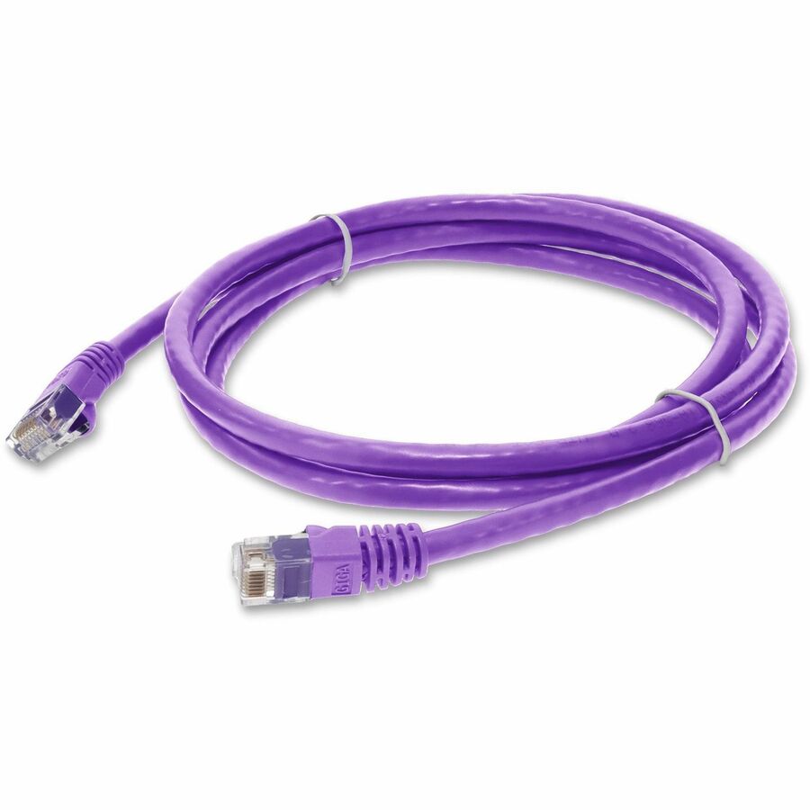 AddOn 4ft RJ-45 (Male) to RJ-45 (Male) Straight Violet Cat6 UTP Copper TAA Compliant Patch AOT-4FCAT6-VIO