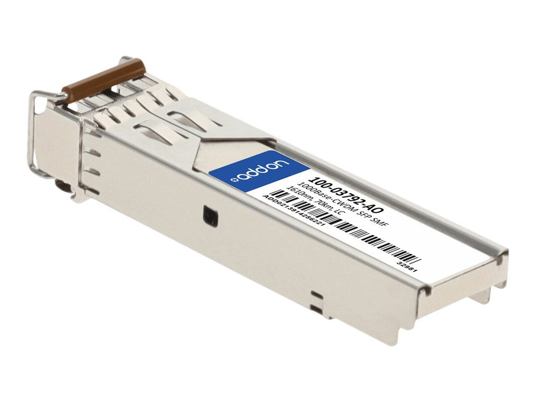 AddOn Calix 100-03792 Compatible TAA Compliant 1000Base-CWDM SFP Transceiver (SMF, 1610nm, 70km, LC) 100-03792-AO