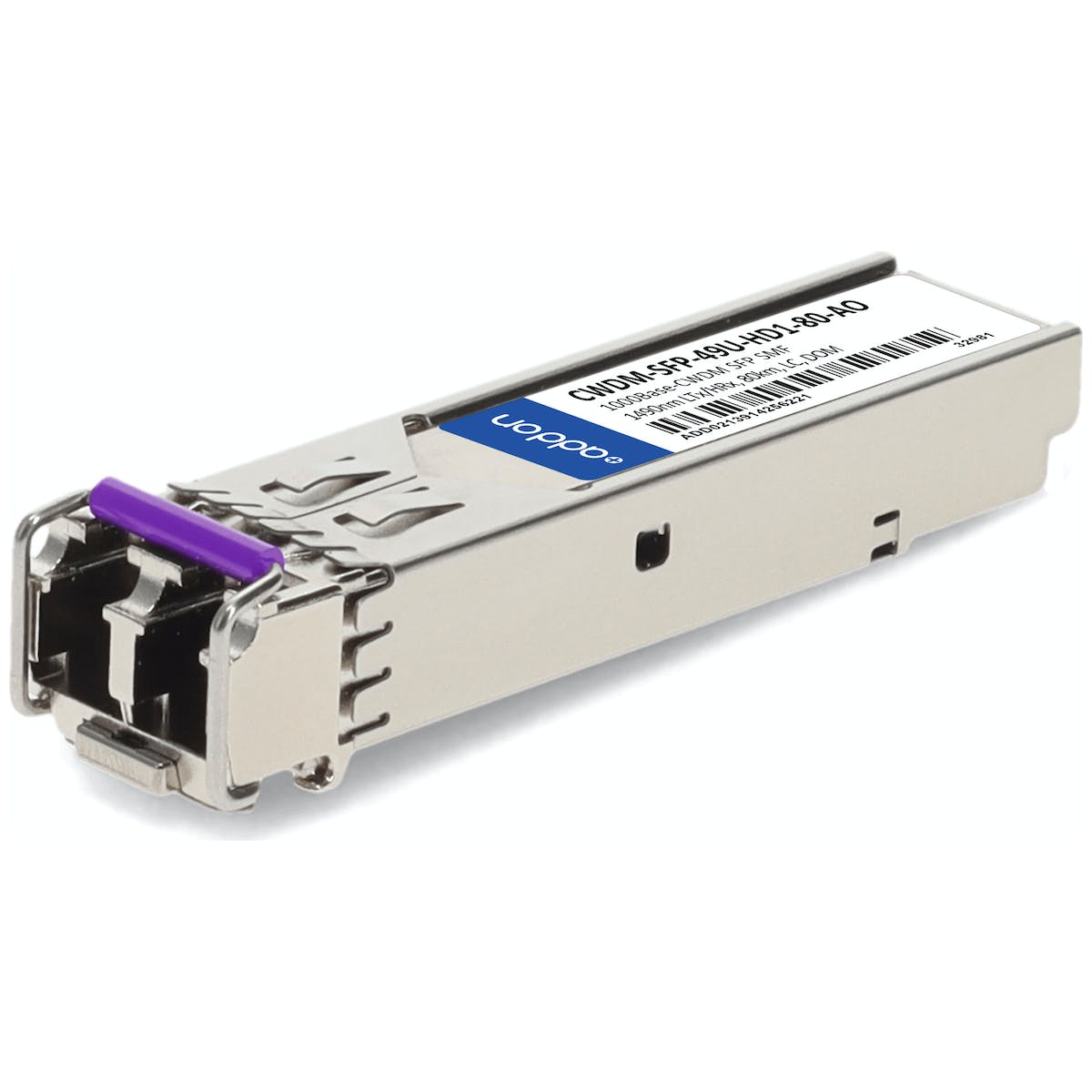 AddOn Cisco CWDM-SFP-49U-HD1-80 Compatible TAA Compliant 1000Base-CWDM SFP Transceiver (SMF, 1490nm LTx/HRx, 80km, LC, DOM) CWDM-SFP-49U-HD1-80-AO