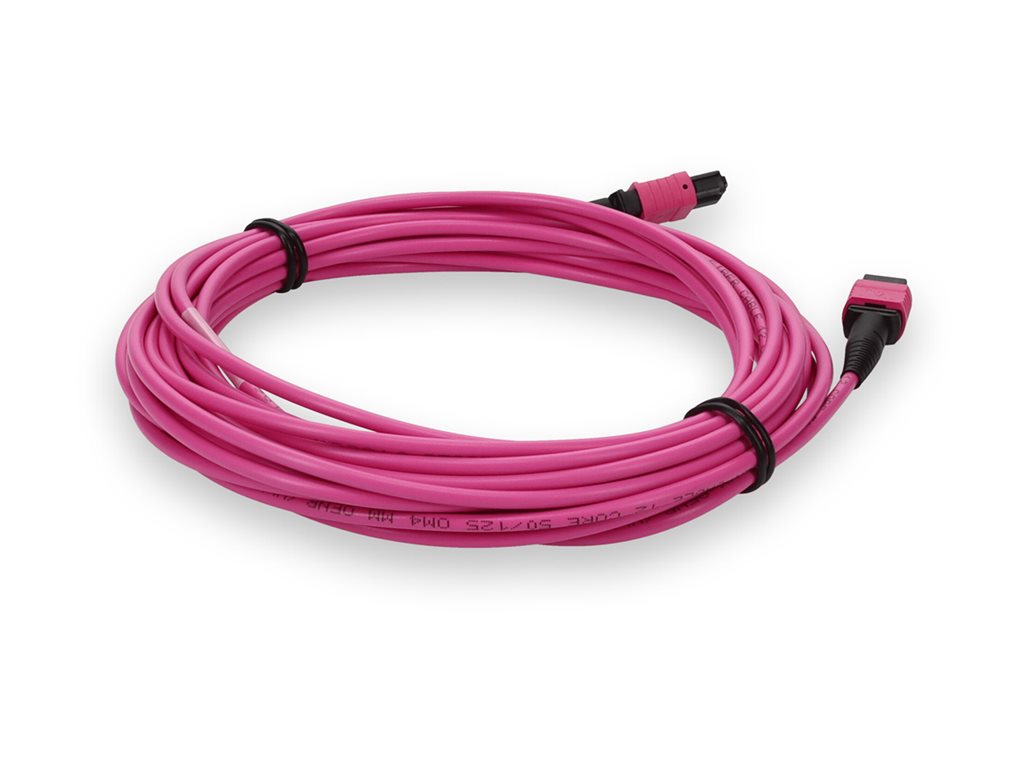 AddOn - Crossover cable - MPO/PC multi-mode (F) to MPO/PC multi-mode (F) - 4 m - fiber optic - 50 / 125 micron - OM3/OM4 - OFNR ADD-MPOMPO-4M5OM4-MA