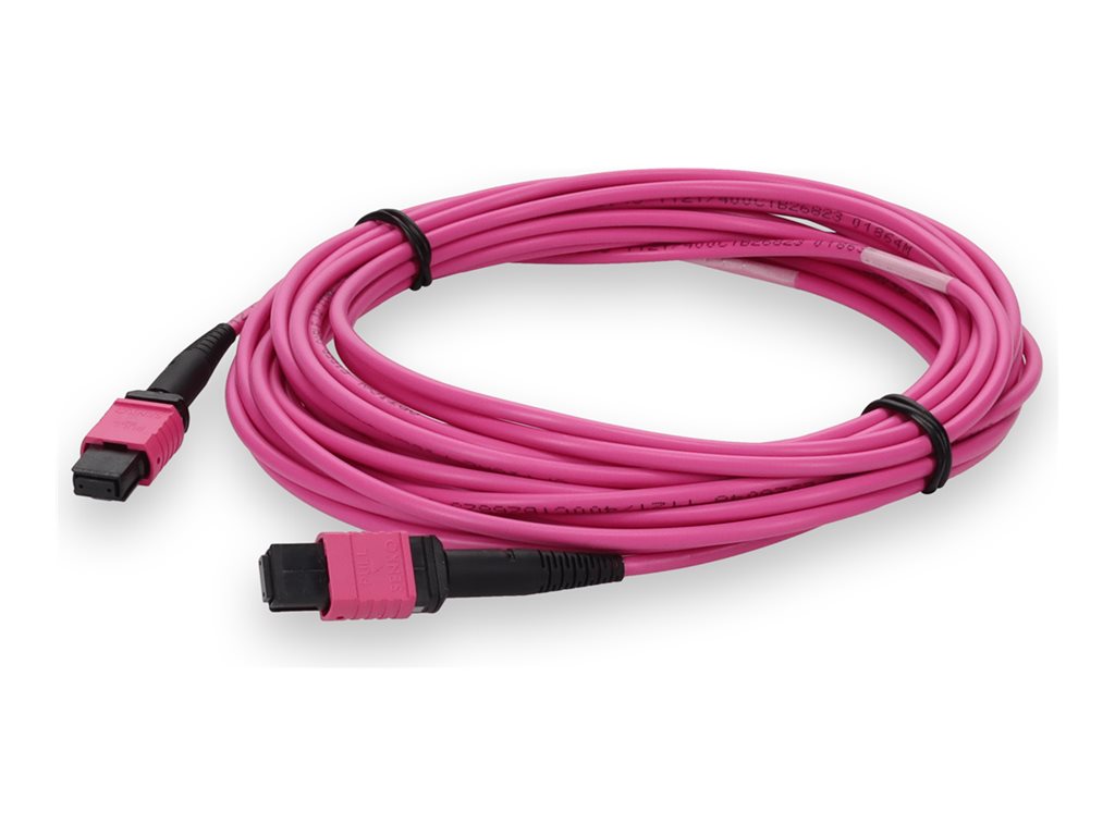 AddOn - Crossover cable - MPO/PC multi-mode (F) to MPO/PC multi-mode (F) - 6 m - fiber optic - 50 / 125 micron - OM3/OM4 - OFNR ADD-MPOMPO-6M5OM4-MA