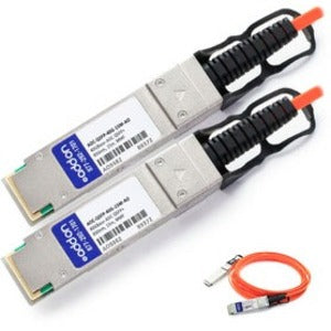 AddOn Dell Compatible TAA Compliant 40GBase-AOC QSFP+ to QSFP+ Direct Attach Cable (850nm, MMF, 15m) AOC-QSFP-40G-15M-AO