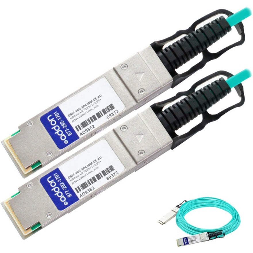 AddOn Fiber Optic Network Cable QSFP-40G-AOC10M-OEAO