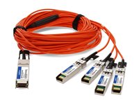 AddOn Fiber Optic Network Cable QSFP-4SFP-AOC20M-OE-AO