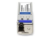 AddOn Juniper Networks EX-SFP-GE20KT13R14 Compatible TAA Compliant 1000Base-BX SFP Transceiver (SMF, 1310nmTx/1490nmRx, 20km, LC, DOM) EX-SFP-GE20KT13R14-AO