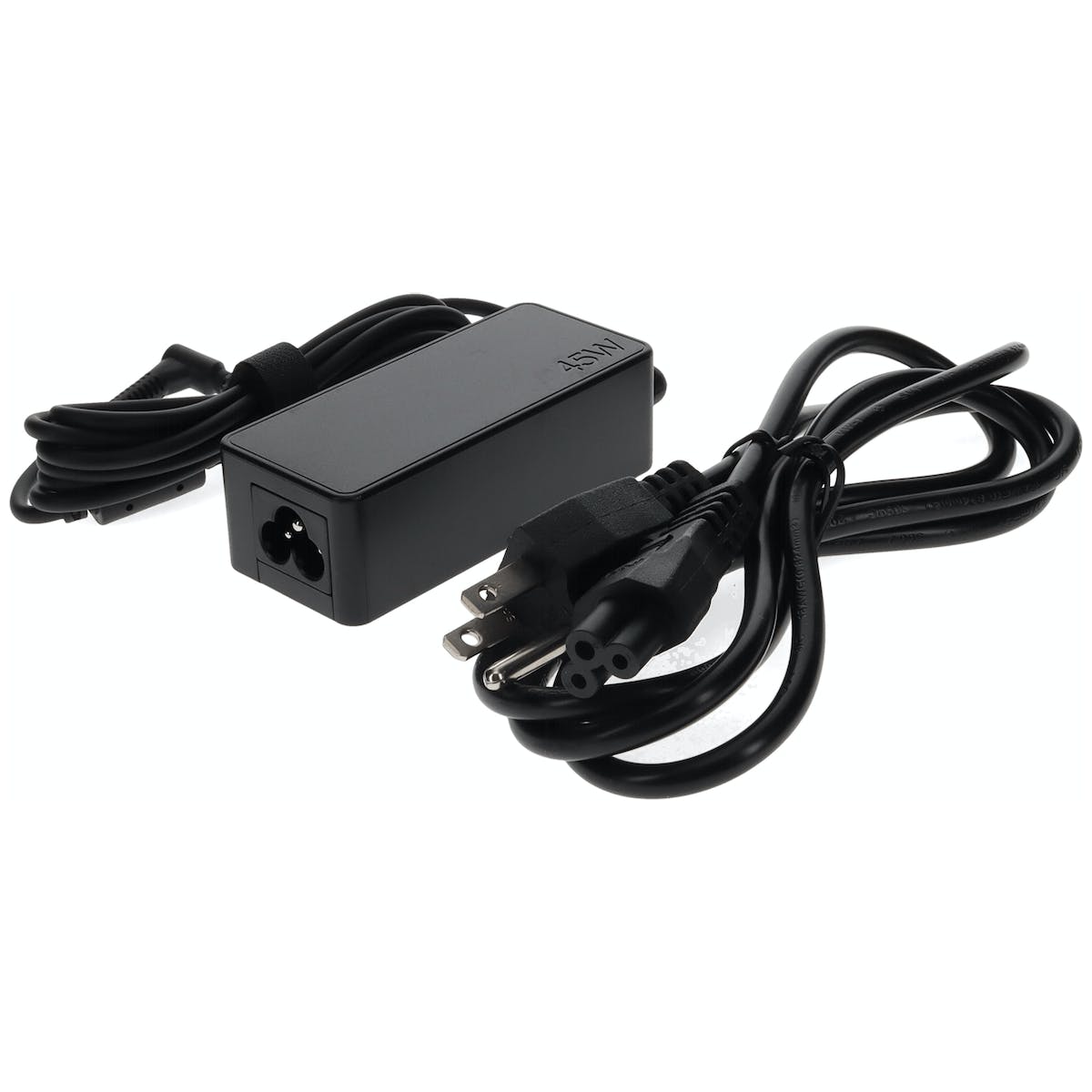 AddOn Lenovo ADLX45DLC3A Compatible 45W 20V at 2.25A Black 3.0 mm x 1.0 mm Laptop Power Adapter and Cable ADLX45DLC3A-AA