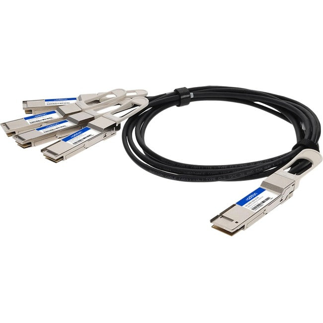 AddOn QSFP-DD/QSFP56 Network Cable QDD4QSFP56400CU1M-AO