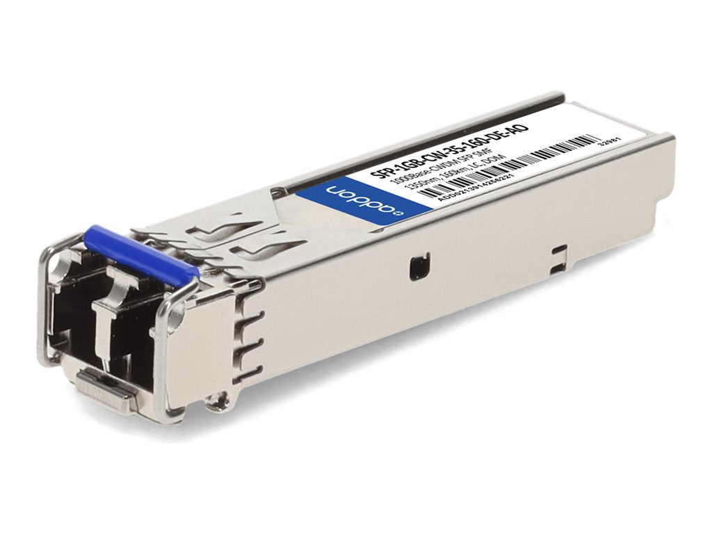 AddOn - SFP (mini-GBIC) transceiver module - 1GbE - 1000Base-CWDM - LC single-mode - up to 99.4 miles - 1350 nm - TAA Compliant SFP-1GB-CW-35-160-DE-AO