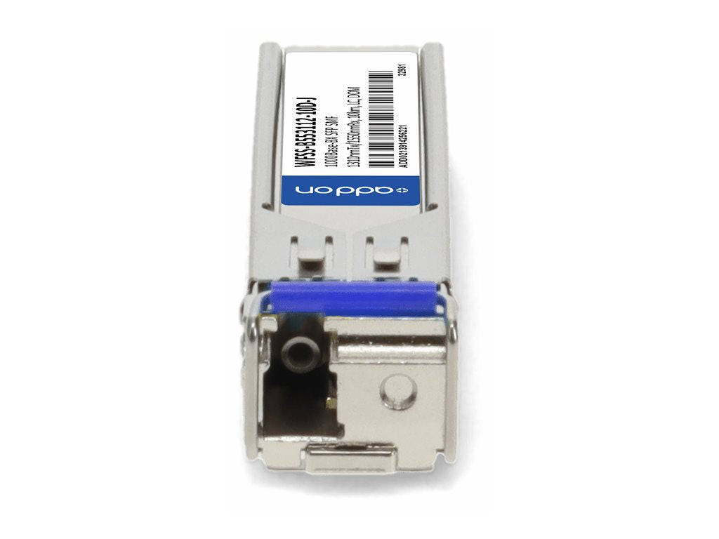 AddOn - SFP (mini-GBIC) transceiver module (equivalent to: Juniper Networks EX-SFP-GE10KT13R15) - 1GbE - 1000Base-BX - LC single-mode WFSS-B553112-10D-J