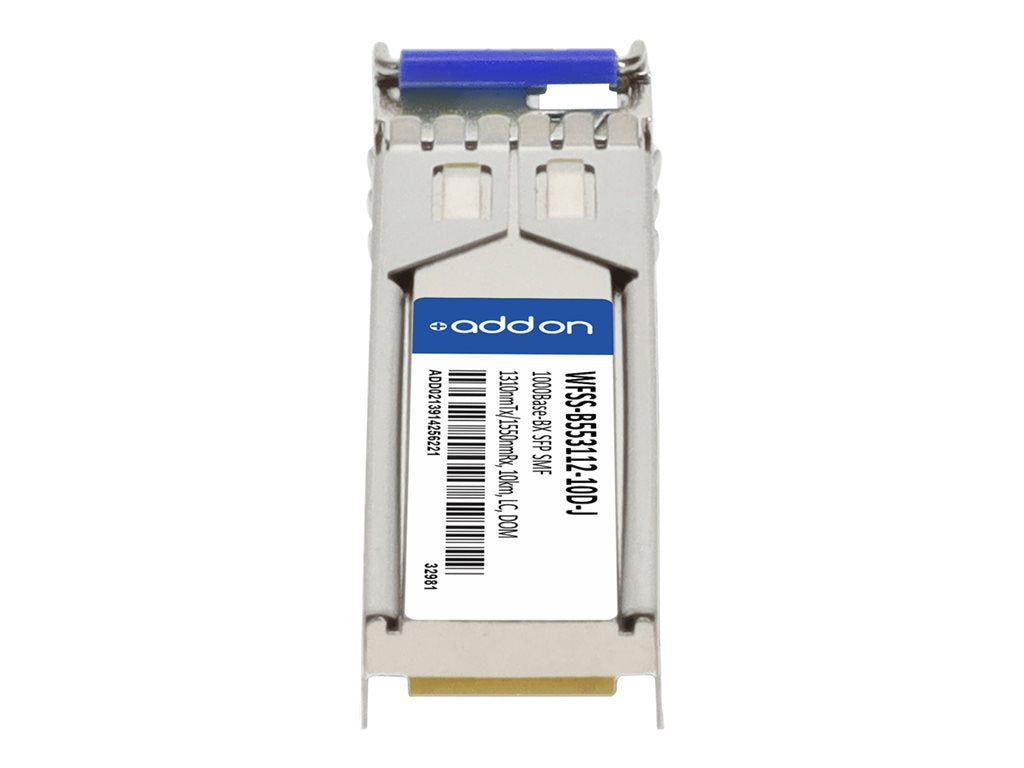 AddOn - SFP (mini-GBIC) transceiver module (equivalent to: Juniper Networks EX-SFP-GE10KT13R15) - 1GbE - 1000Base-BX - LC single-mode WFSS-B553112-10D-J