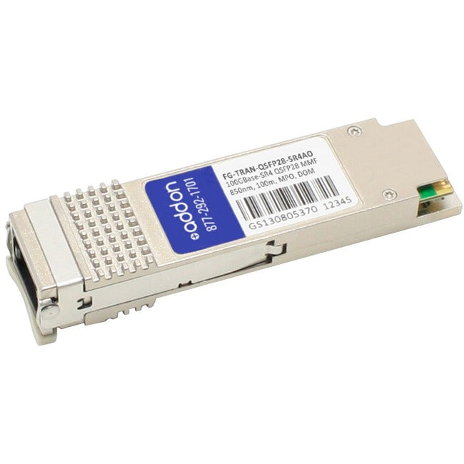Addon Fortinet Fortinet Fg-Tran-Qsfp28-Sr4 Compatible Taa Compliant 100Gbase-Sr